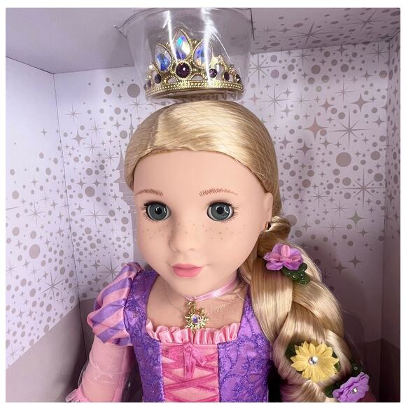 NEW American Girl Disney PRINCESS RAPUNZEL DOLL + Swarovski Limited Edition Box! - Picture 14 of 16